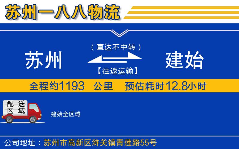蘇州到建始貨運公司