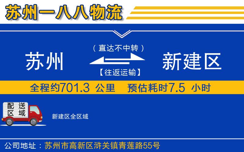 蘇州到新建區(qū)專線