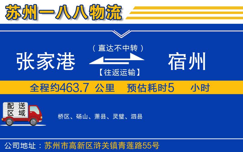 張家港到宿州物流公司