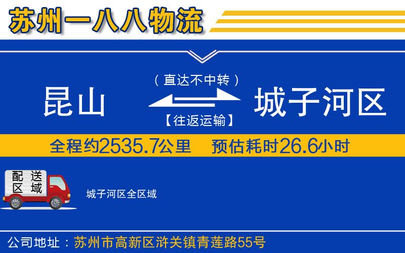 昆山到城子河區(qū)物流公司
