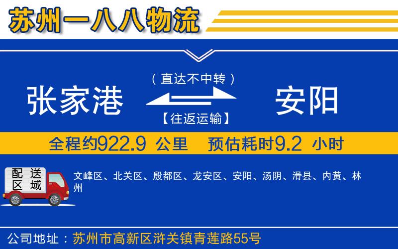 張家港到安陽物流公司