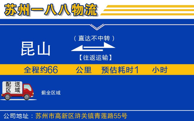 昆山到薊物流公司