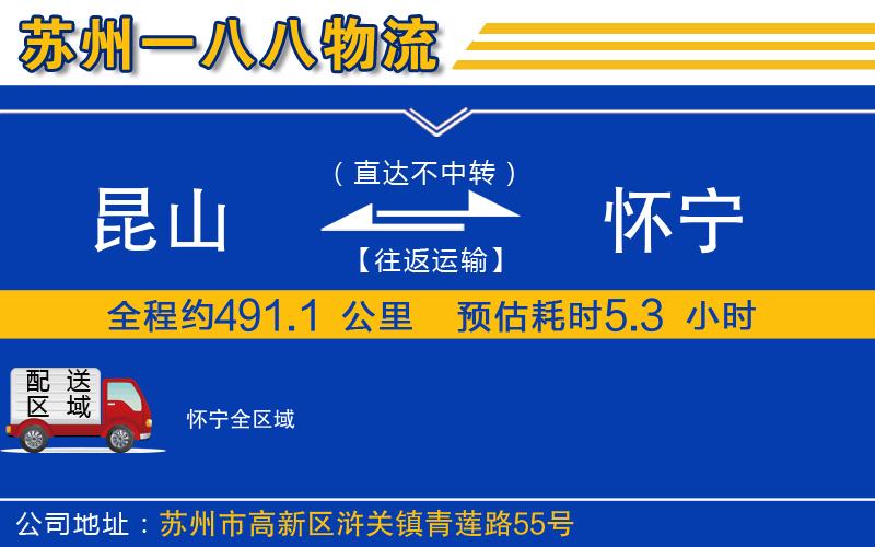 昆山到懷寧物流公司