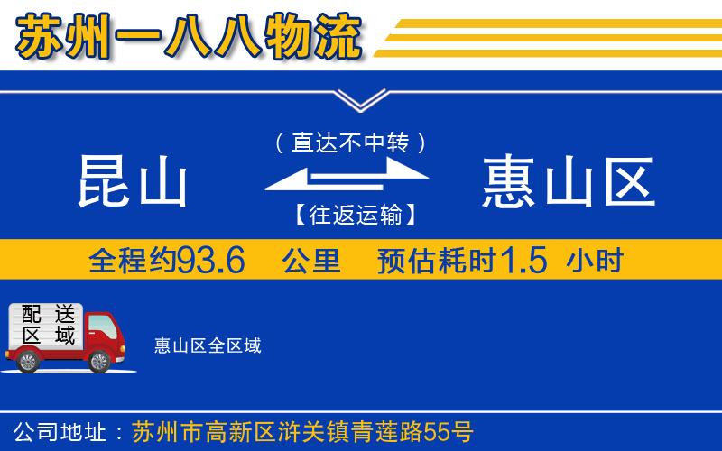 昆山到惠山區(qū)物流公司