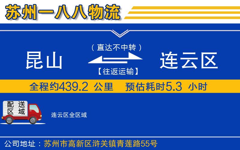 昆山到連云區(qū)物流公司