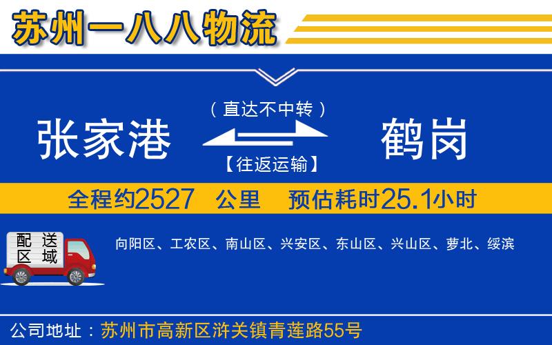 張家港到鶴崗物流公司